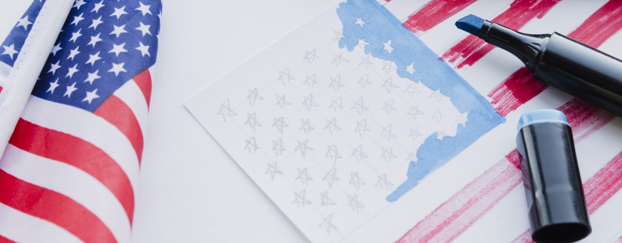 drawing-american-flag