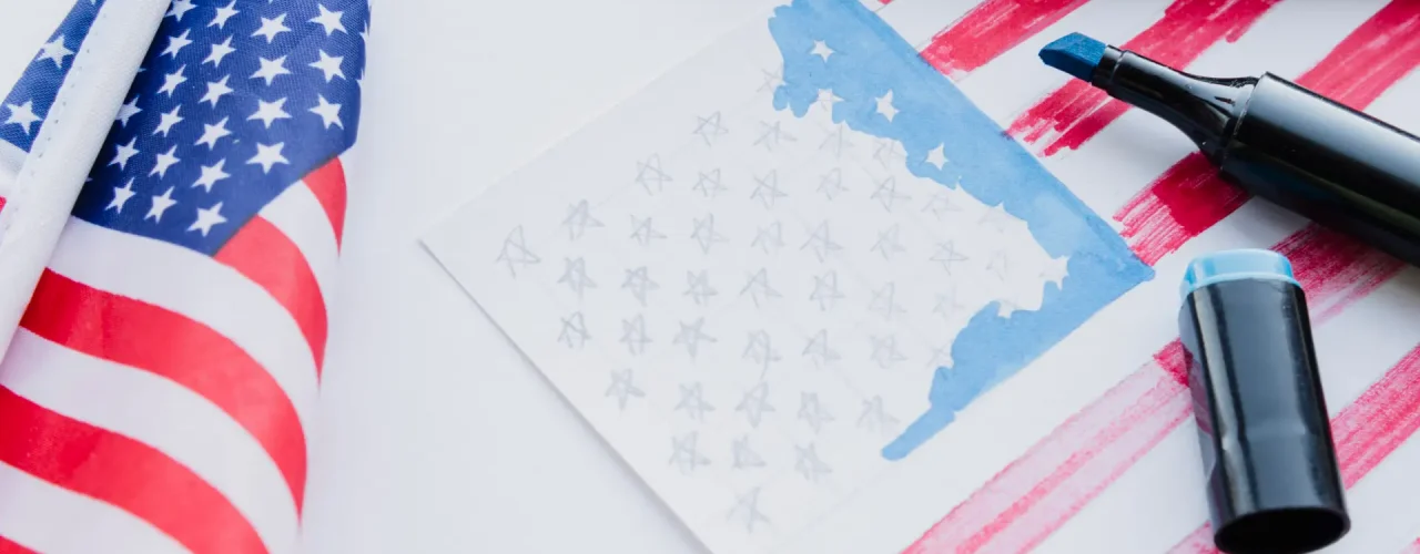 drawing-american-flag